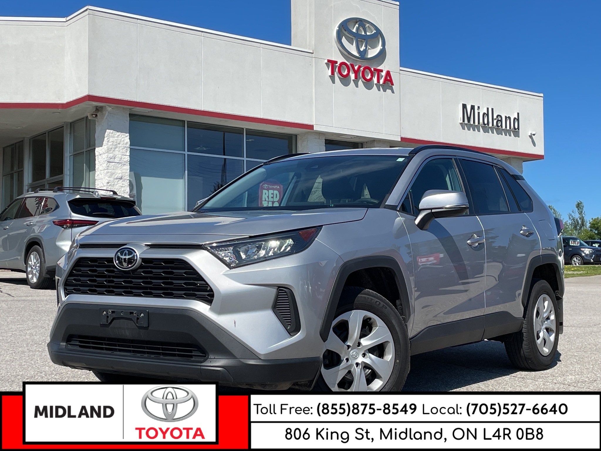 2019 Toyota RAV4 LE 51991241 Midland ON Used 2T3Z1RFV5KW043159 5369U ...