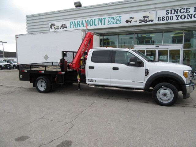 2017 Ford F-550 DIESEL 4X4 WITH FASSI CRANE / FLATDECK COMBO in